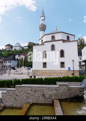 Moschee der ESMA Sultana in Jajce Bosnien und Herzegowina, 06. September 2023 Stockfoto