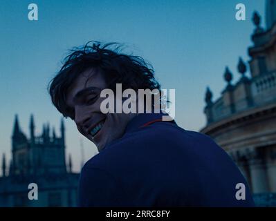 ERSCHEINUNGSDATUM: 17. November 2023. TITEL: Saltburn. STUDIO: MRC Film. DIREKTOR: Emerald Fennell. PLOT: Ein Student an der Oxford University fühlt sich in die Welt eines charmanten und aristokratischen Klassenkameraden hineingezogen, der ihn für einen Sommer in das weitläufige Anwesen seiner exzentrischen Familie einlädt, der nie vergessen werden darf. BARRY KEOGHAN als Oliver Quick. (Credit Image: © MRC Film/Entertainment Pictures/ZUMAPRESS.com) NUR REDAKTIONELLE VERWENDUNG! Nicht für kommerzielle ZWECKE! Stockfoto