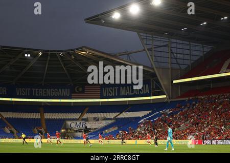 Cardiff, Großbritannien. September 2023. Leere Plätze beim Spiel während des internationalen Freundschaftsspiels im Cardiff City Stadium in Cardiff. Auf dem Bild sollte stehen: Darren Staples/Sportimage Credit: Sportimage Ltd/Alamy Live News Stockfoto