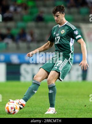 Der nordirische Paddy McNair während des UEFA Euro 2024 Qualifying-Spiels in Gruppe H im Stozice Stadium in Ljubljana. Bilddatum: Donnerstag, 7. September 2023. Stockfoto