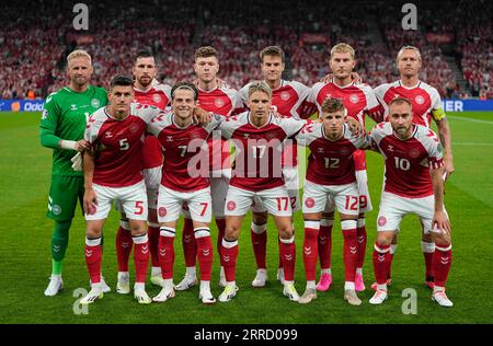 Parken, Kopenhagen, Dänemark. September 2023. Dänemark gegen San Marino, in Parken, Kopenhagen, Dänemark. Kim Price/CSM/Alamy Live News Stockfoto