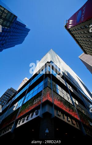 Das Investment House Lehman Brothers drei Tage, nachdem es Konkurs angemeldet hat. Im September 2008. Stockfoto