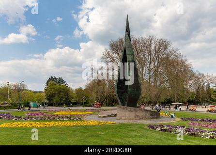 Ein Bild des Centenary Memorial auf der Margareteninsel. Stockfoto