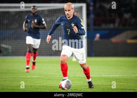 Saint-Denis, Frankreich, Frankreich. September 2023. Antoine GRIEZMANN aus Frankreich während des UEFA Euro 2024-Qualifikationsspiels Gruppe B zwischen Frankreich und der Republik Irland am 7. September 2023 im Parc des Princes Stadium in Paris. (Bild: © Matthieu Mirville/ZUMA Press Wire) NUR REDAKTIONELLE VERWENDUNG! Nicht für kommerzielle ZWECKE! Stockfoto