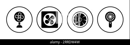 Vektor des Lüftersymbols. Gebläsesymbol. Propeller. Decke Stock Vektor