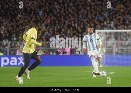 Buenos Aires, Argentinien. September 2023. Argentinien x Ecuador bei einem Qualifikationsspiel zur FIFA-Weltmeisterschaft 2026 in Buenos Aires, Argentinien, am 7. September 2023 Credit: Gabriel Sotelo/FotoArena/Alamy Live News Stockfoto