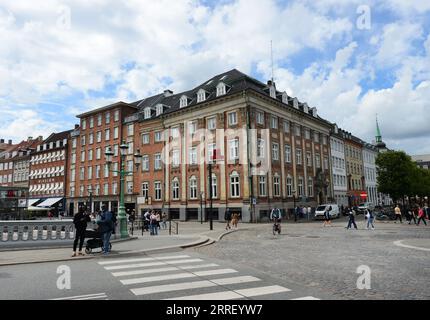 U-Bahn-Station Højbro Plads und Gammel Strand in Kopenhagen, Dänemark. Stockfoto