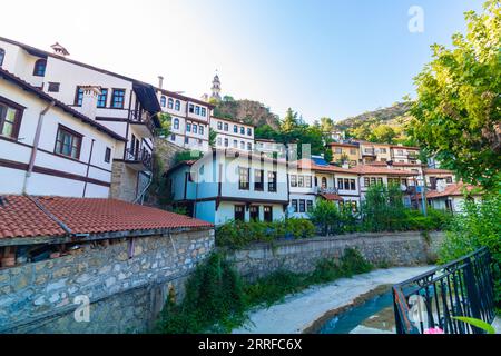 Goynuk Stadtbild. Historische Stadt Bolu. Cittaslow Towns of Turkiye Hintergrundfoto. Stockfoto