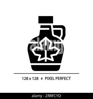 Einfaches 2D-Symbol für Ahornsirup im Glyphe-Stil Stock Vektor