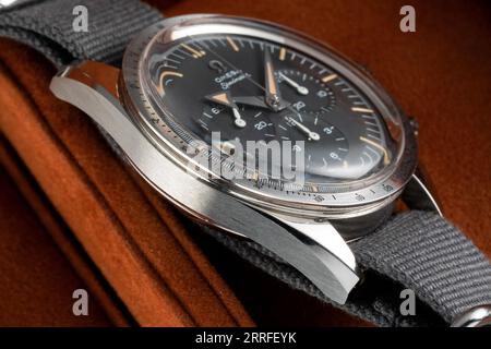 Omega Speedmaster 321 Kaliber Modelle Stockfoto