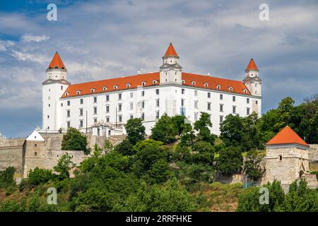 Kreuzfahrtschiff auf der Donau, Bratislava, Slowakei Stockfoto