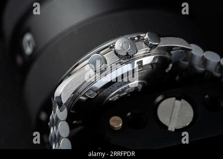 Omega Speedmaster Moon Watch 2021 Modell Stockfoto