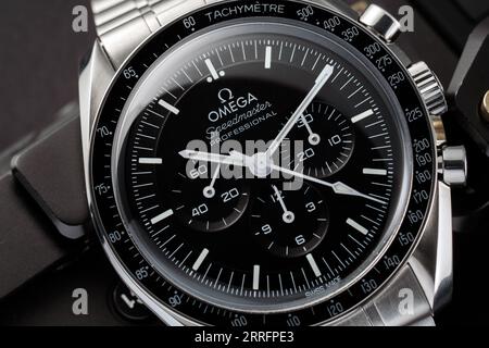 Omega Speedmaster Moon Watch 2021 Modell Stockfoto