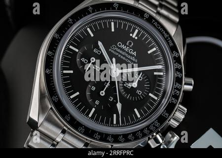 Omega Speedmaster Moon Watch 2021 Modell Stockfoto