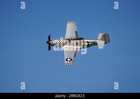 North America P-51 Mustang Contrast Mary zeigt auf der Cosby Victory Show 2023 Stockfoto