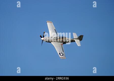 North America P-51 Mustang Contrast Mary zeigt auf der Cosby Victory Show 2023 Stockfoto