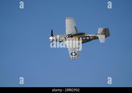 North America P-51 Mustang Contrast Mary zeigt auf der Cosby Victory Show 2023 Stockfoto