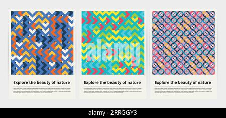 Moderne abstrakte Abdeckungen minimales Cover-Design geometrischer Design-Hintergrund Stock Vektor