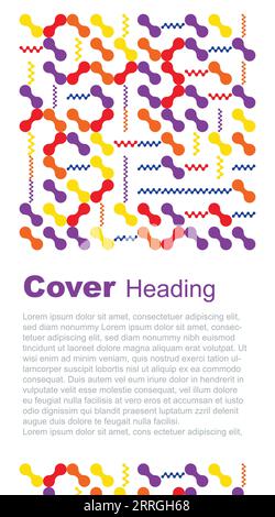 Poster oder Banner auf dem Deckblatt mit abstraktem und textlich gefülltem Fleischbällchen Stock Vektor