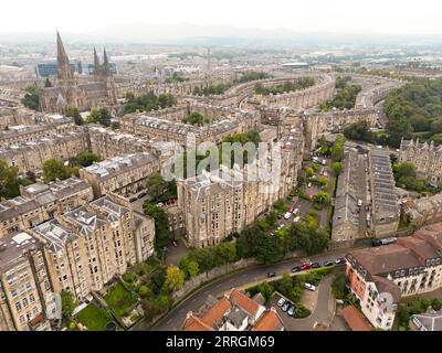 Drone View of Edinburgh New Town Stockfoto