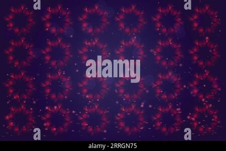 Abstrakter Hintergrund mit Blumen kleines Blumenmuster Stock Vektor