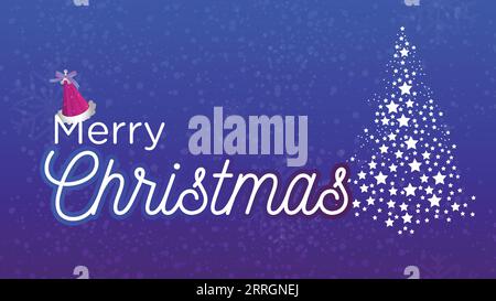 Frohe Weihnachten Einladung Hintergrund Stock Vektor