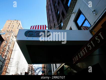 Manhattan, New York, USA, 20080317: Das Pod Hotel bietet trendige Unterkünfte zu einem relativ günstigen Preis. Foto: Orjan F. Ellingvag/Dagens Naringsliv Stockfoto