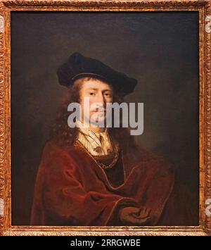 Selfportrait (1647) von Ferdinand Bol (1616–1680) niederländischer Maler Dordrecht Niederlande Stockfoto