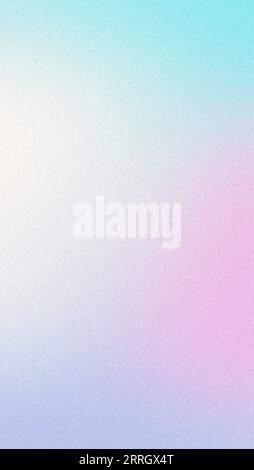 Vertikaler pastellfarbener Farbverlauf heller Hintergrund lila rosa weiß verschwommenes Hintergrunddesign mit körniger Textur Stockfoto