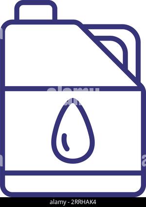 Symbol für Öl-CAN-Leitung Stock Vektor