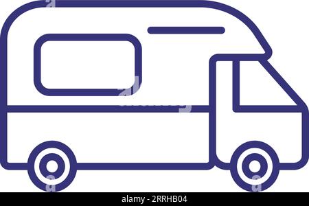 Symbol für Campingwagen Stock Vektor