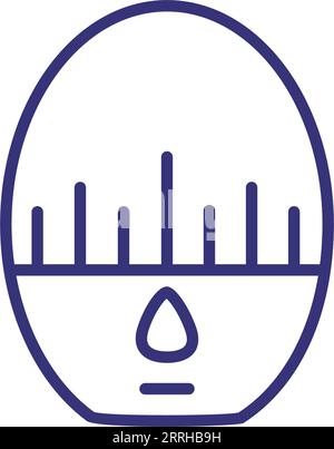 Zeilensymbol für Küchen-Timer Stock Vektor