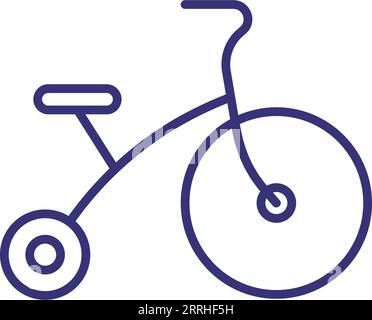 Symbol für Baby-Fahrradschnur Stock Vektor