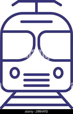 Symbol für die Zuglinie Stock Vektor