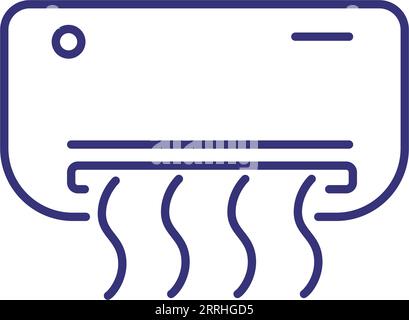 Symbol für Klimaanlagenleitung Stock Vektor