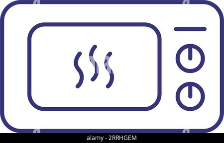 Symbol für Mikrowellenherd Stock Vektor