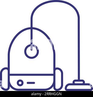 Symbol für Staubsaugerleitung Stock Vektor