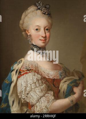 Sofia Magdalena, 1746-1813, Königin von Schweden Prinzessin von Dänemark, 1768. Stockfoto