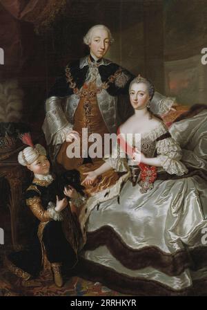 Peter III. Und Katharina II. Von Russland, 1756. Stockfoto