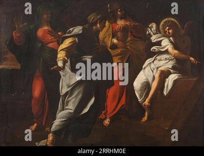 The Three Maries at the Tomb, 16. Jahrhundert. Stockfoto