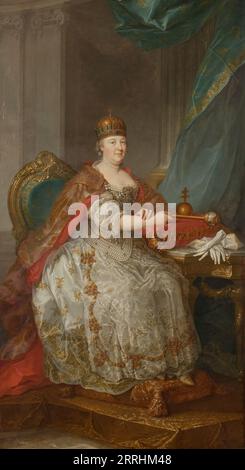 Maria Teresia, 1717–1780, deutsch-römische Kaiserin Königin von Österreich Böhmen und, um 18. Jahrhundert. Stockfoto