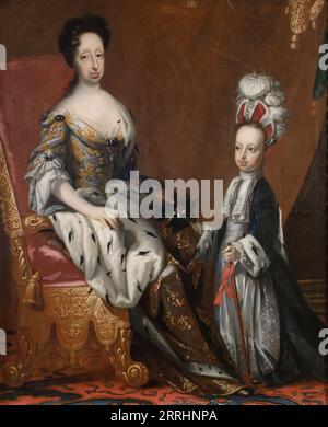 Hedvig Eleonora, 1636–1715, Königin von Schweden und Karl Fredrik, 1700–1739, Herzog von Holstein, 1704. Stockfoto