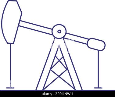 Symbol Ölpumpenleitung Stock Vektor