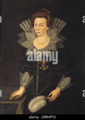 Kristina (1573–1625), Prinzessin von Holstein-Gottorp, Königin von Schweden, verheiratet mit Karl IX., König von Schweden, 17. Jahrhundert. Stockfoto