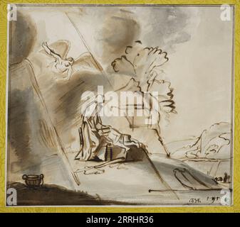 Abrahams Opfer, c1635. Stockfoto