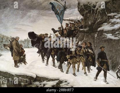 Die Leiche von König Karl XII. Von Schweden, 1884 / 1878. Stockfoto