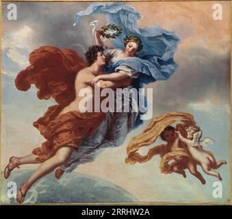 Die Belohnung der Tugend, Allegorie, 1680. Stockfoto