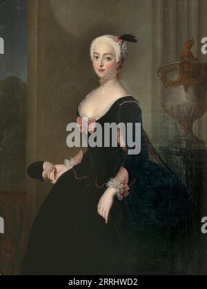 Anna Elisabeth von der Schulenburg, 1720-1741, g. von Arnim-Boytzenburg, Gräfin, Preußische Warterin, Anfang des 18. Jahrhunderts. Stockfoto