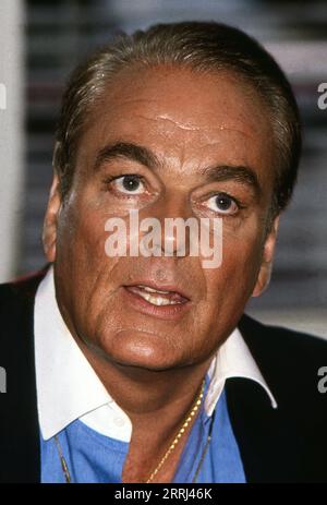 Konsul Hans Hermann Weyer während der Internationalen Funkausstellung in Berlin, Deutschland 1989. Stockfoto