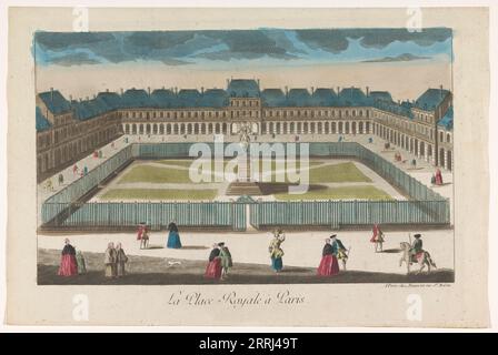 Blick auf den Place Royale in Paris, 1745-1775. Stockfoto